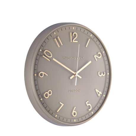 Thomas Kent 14" Tresco Wall Clock Taupe - CLOCKS - Beattys of Loughrea