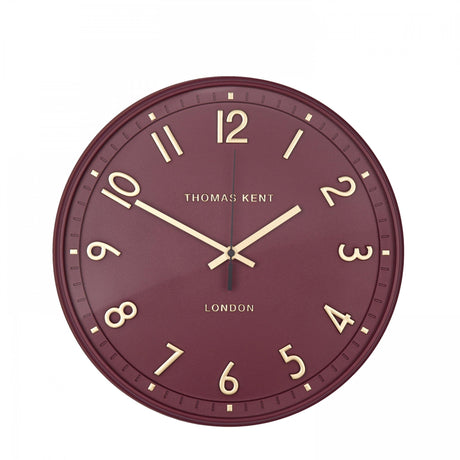 Thomas Kent 14" Tresco Wall Clock Berry - CLOCKS - Beattys of Loughrea