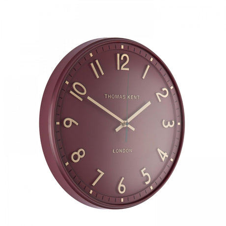 Thomas Kent 14" Tresco Wall Clock Berry - CLOCKS - Beattys of Loughrea