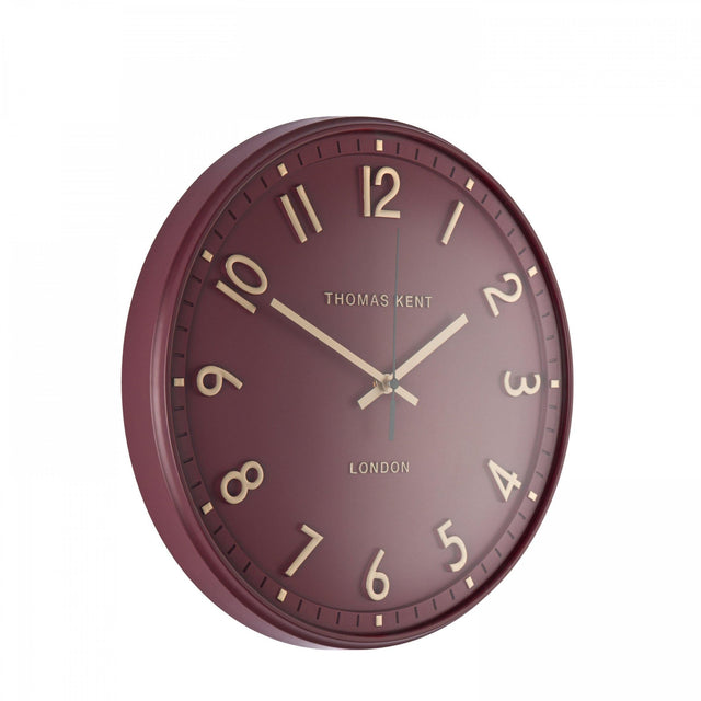 Thomas Kent 14" Tresco Wall Clock Berry - CLOCKS - Beattys of Loughrea