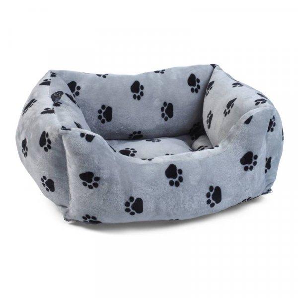 Small SnugPaws Square Bed - Grey - PET SLEEPING BASKET, BEDS - Beattys of Loughrea