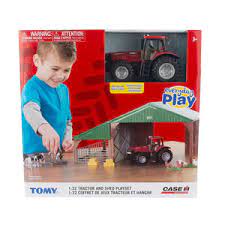 Britains 1:32 Farm Building Set With Case Tractor - FARMS/TRACTORS/BUILDING - Beattys of Loughrea