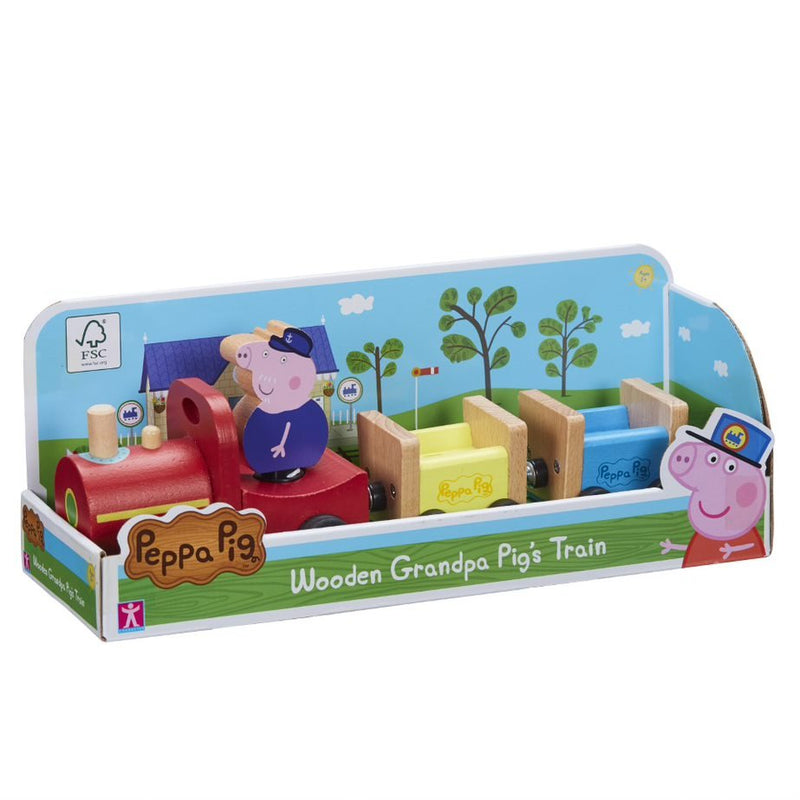 Peppa Pig Wooden Grandpa's Train - BABY TOYS - Beattys of Loughrea
