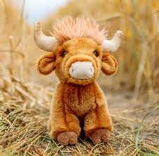 Animigos World Of Nature Highland Cow - SOFT TOYS - Beattys of Loughrea