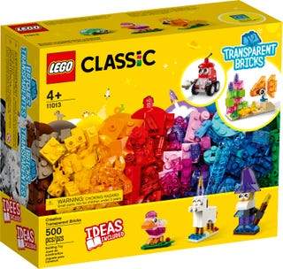 Lego 11013 Creative Transparent Bricks - CONSTRUCTION - LEGO/KNEX ETC - Beattys of Loughrea