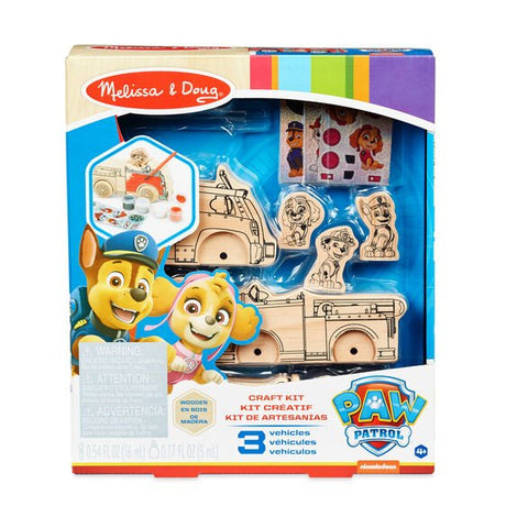 Melissa & Doug Paw Patrol Dyo Wooden Vehicles Craft Kit - BABY TOYS - Beattys of Loughrea