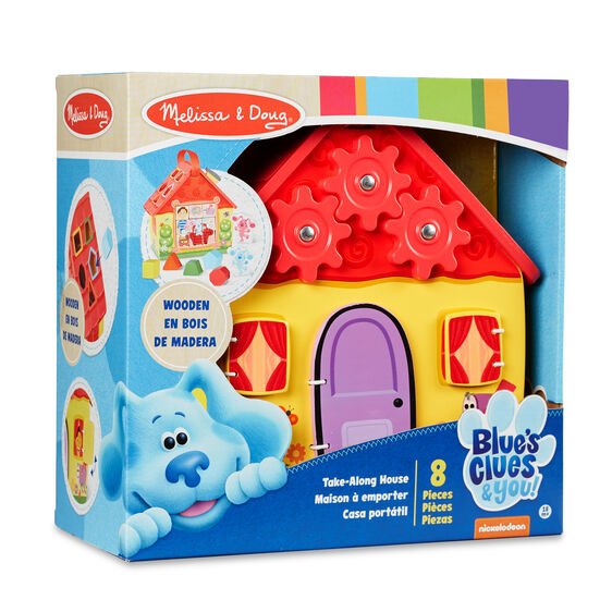 Melissa & Doug Blues Clues & You Wooden Take Along House - BABY TOYS - Beattys of Loughrea