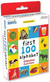 First 100 Alphabet Matching Card Game - BOARD GAMES / DVD GAMES - Beattys of Loughrea