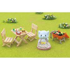 Sylvanians Bbq Picnic Set Elephant Girl - SYLVANIAN / BEANIE BABIES - Beattys of Loughrea