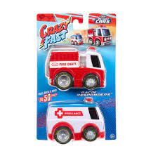 Little Tikes Crazy Fast Cars 2Pack Racin Responders - CARS/GARAGE/TRAINS - Beattys of Loughrea