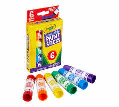 Crayola 6Pk Washable Paint Sticks - ART & CRAFT/MAGIC/AIRFIX - Beattys of Loughrea