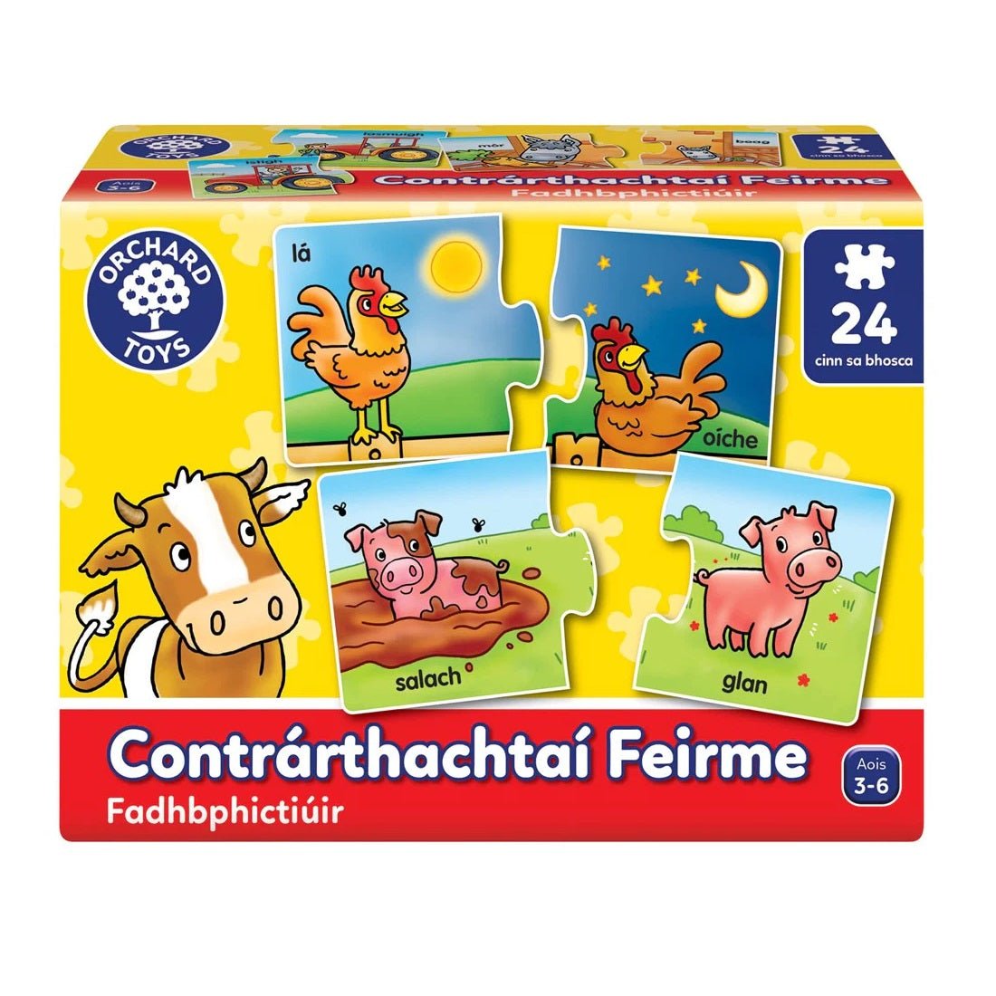 Farm Opposites (Irish Language Version) - BOARD GAMES / DVD GAMES - Beattys of Loughrea