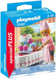 Playmobil 70381 Baker With Dessert Table - CONSTRUCTION - LEGO/KNEX ETC - Beattys of Loughrea