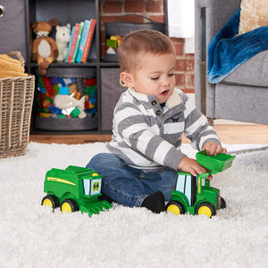 Toomies John Deere Farmin' Friends Johnny & Corey Combine - BABY TOYS - Beattys of Loughrea