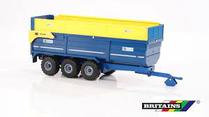 1:32 Britains Kane Tri-Axel Halfpipe Silage Trailer - FARMS/TRACTORS/BUILDING - Beattys of Loughrea