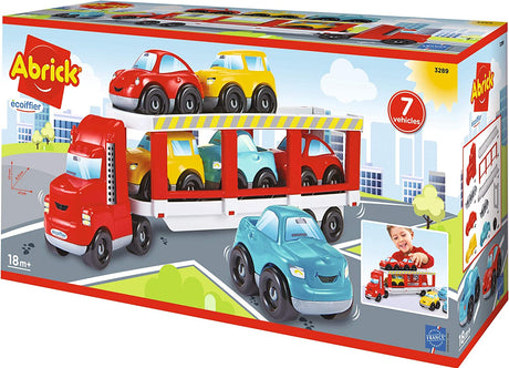 Abrick Cars Carrier Truck - CONSTRUCTION - LEGO/KNEX ETC - Beattys of Loughrea