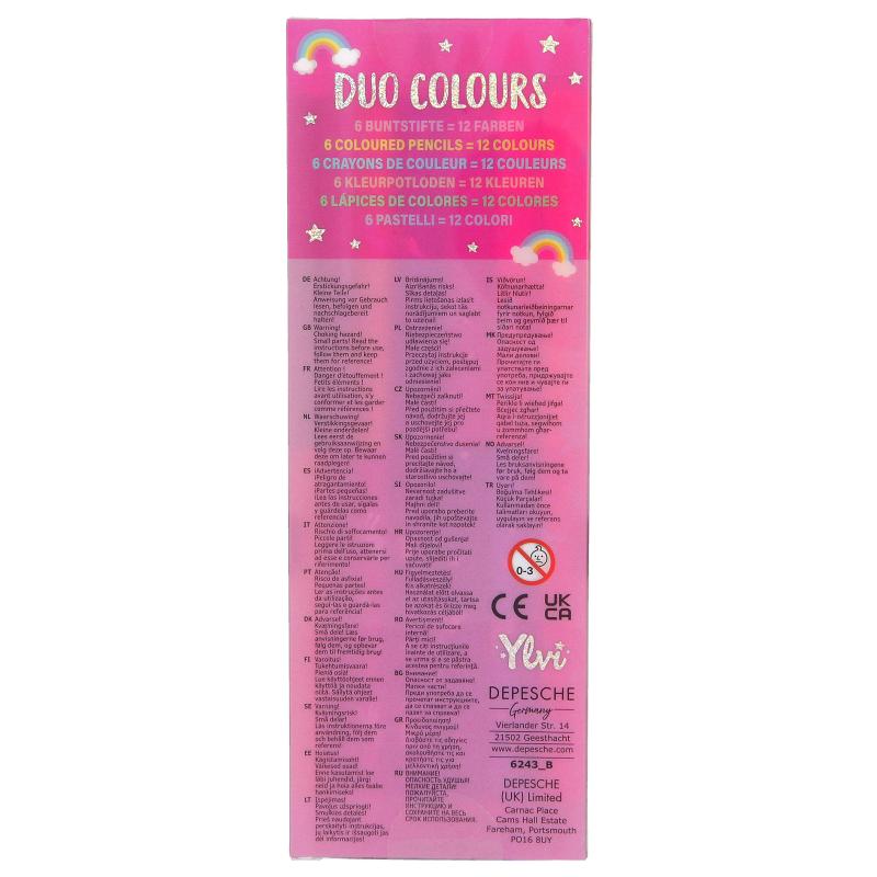 Ylvi Duo Colour Pencils - ART & CRAFT/MAGIC/AIRFIX - Beattys of Loughrea