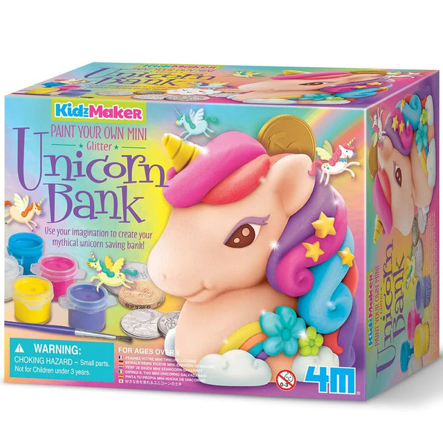 Paint Your Own Mini Glitter Unicorn Bank - ART & CRAFT/MAGIC/AIRFIX - Beattys of Loughrea