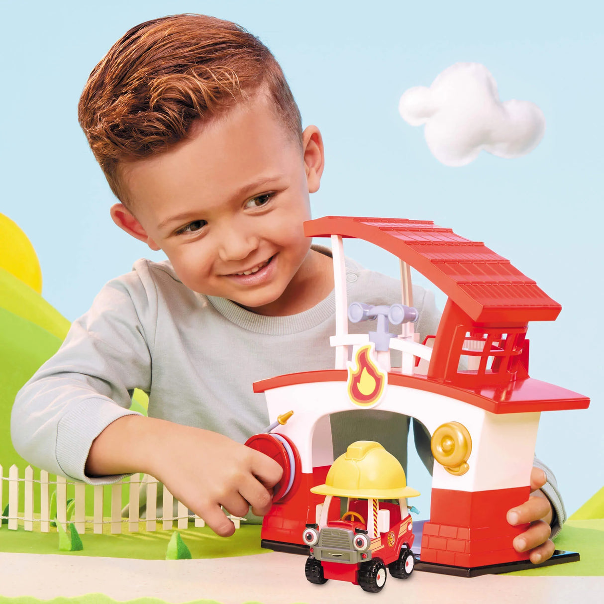 Lets Go Cozy Coupe Fire Station - BABY TOYS - Beattys of Loughrea