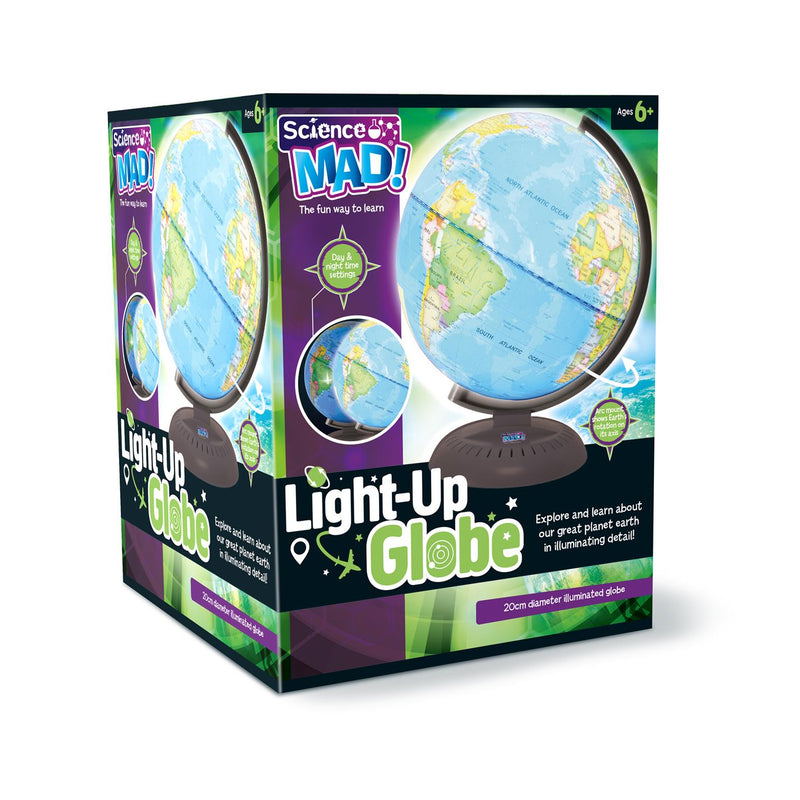 Science Mad Light Up Globe - ART & CRAFT 2 - Beattys of Loughrea