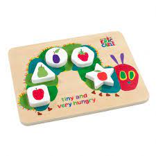 Tiny & Very Hungry Caterpillar Wooden Shape Puzzle - JIGSAWS - Beattys of Loughrea