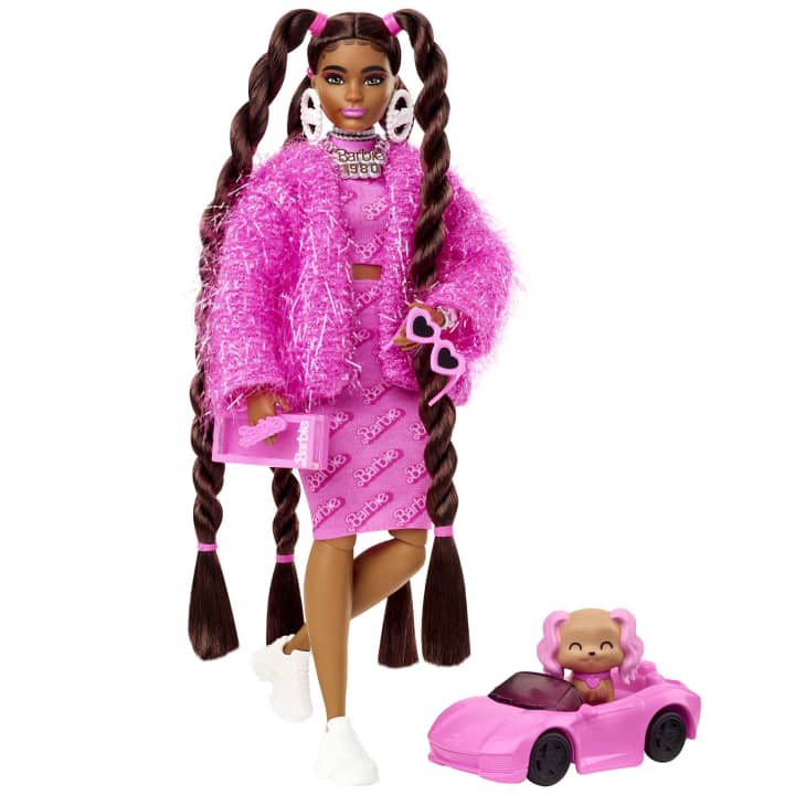 Barbie Extra Doll Pink Glitter - BARBIE - Beattys of Loughrea