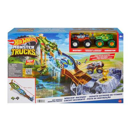 Hot Wheels Monster Trucks Wreckin' Raceway - CARS/GARAGE/TRAINS - Beattys of Loughrea
