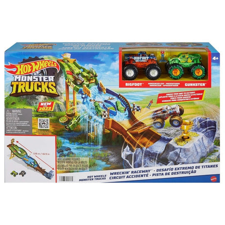 Hot Wheels Monster Trucks Wreckin' Raceway - CARS/GARAGE/TRAINS - Beattys of Loughrea