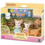 Sylv Sunny Picnic Set Fennec Fox Sister & Baby - SYLVANIAN / BEANIE BABIES - Beattys of Loughrea