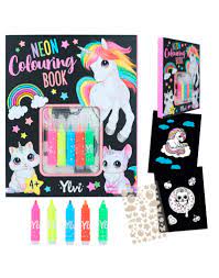 Ylvi Neon Colouring Book Set - BOOKS - Beattys of Loughrea