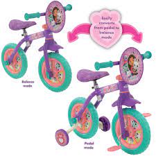 Gabbys Dollhouse 2In1 10In Training Bike - BIKES - CHILDRENS - Beattys of Loughrea