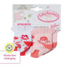 Baby Annabell Socks 2Pcs Assorted 43Cm - DOLL ACCESSORIES/PRAMS - Beattys of Loughrea