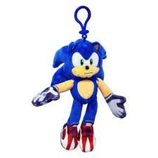 Sonic Clip On Plush Keyring - A/M, TRANSFORMERS - Beattys of Loughrea