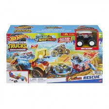 Hot Wheels Monster Trucks Arena World 5 Alarm Colour Shifters Rescue Playset - CARS/GARAGE/TRAINS - Beattys of Loughrea
