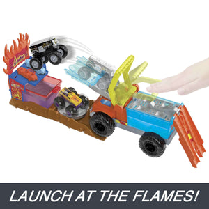 Hot Wheels Monster Trucks Arena World 5 Alarm Colour Shifters Rescue Playset - CARS/GARAGE/TRAINS - Beattys of Loughrea