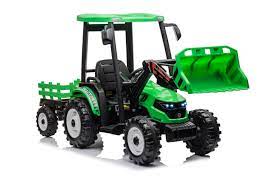 12V Ride On Tractor W/ Roof Trailer & Excavator - RIDE ON TRACTORS & ACCESSORIES - Beattys of Loughrea