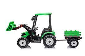 12V Ride On Tractor W/ Roof Trailer & Excavator - RIDE ON TRACTORS & ACCESSORIES - Beattys of Loughrea
