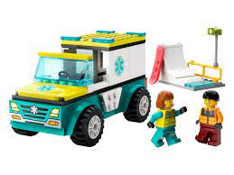 Lego 60403 City Emergency Ambulance And Snowboarder - CONSTRUCTION - LEGO/KNEX ETC - Beattys of Loughrea
