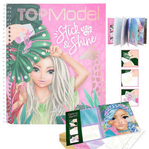 Topmodel Colouring Book Stick & Shine - BOOKS - Beattys of Loughrea