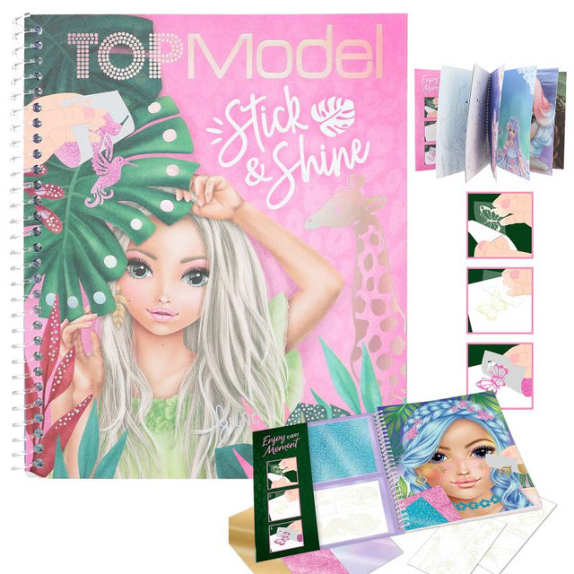 Topmodel Colouring Book Stick & Shine - BOOKS - Beattys of Loughrea