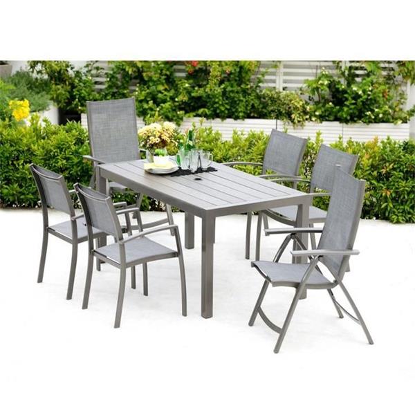 Lifestyle Garden Solana 6 Seater Rectangular Dining Set - PVC GDN FURN SET 4+ SEATS - Beattys of Loughrea