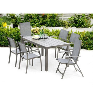 Lifestyle Garden Solana 6 Seater Rectangular Dining Set - PVC GDN FURN SET 4+ SEATS - Beattys of Loughrea