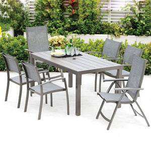 Lifestyle Garden Solana 6 Seater Rectangular Dining Set - PVC GDN FURN SET 4+ SEATS - Beattys of Loughrea
