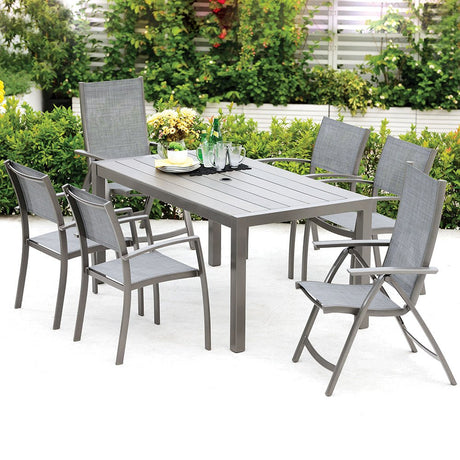Lifestyle Garden Solana 6 Seater Rectangular Dining Set - PVC GDN FURN SET 4+ SEATS - Beattys of Loughrea