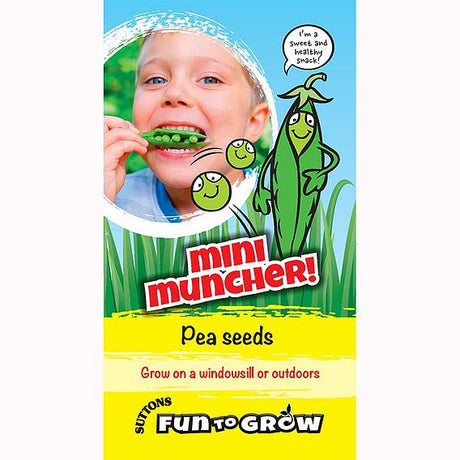 Suttons Pea Mini Muncher Tom Thumb Ftg - SEED VEG & FLOWER - Beattys of Loughrea