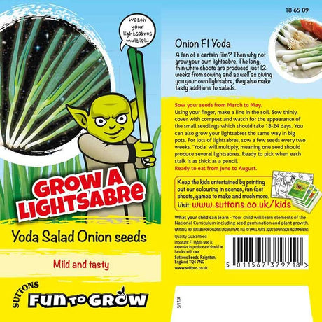 Suttons Grow A Lightsaber Onion Yoda F1 - SEED VEG & FLOWER - Beattys of Loughrea