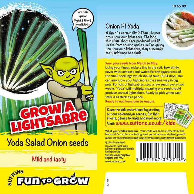 Suttons Grow A Lightsaber Onion Yoda F1 - SEED VEG & FLOWER - Beattys of Loughrea