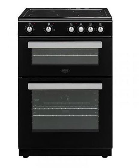 Belling 60CM Freestanding Cooker Ceramic -Black I BFSE60TCBLK - ELECT COOKER FREESTANDING <65CM - Beattys of Loughrea