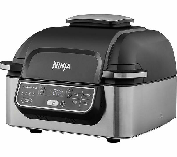 Ninja Health Grill & Air Fryer - Black | AG301UK - DEEP FAT FRYERS/ AIR FRYER - Beattys of Loughrea