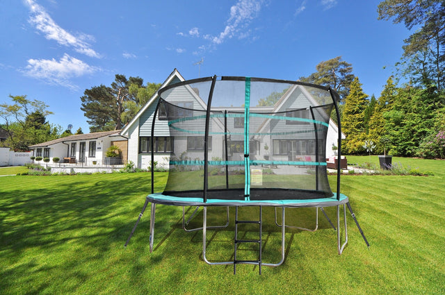 12Ft Trampoline With Enclosure, Ladder Tiedown & Anchor Kit - SWINGS/SLIDE OUTDOOR GAMES - Beattys of Loughrea